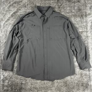NWT Reel Legends Shadester Long Sleeve Men's XL Gray